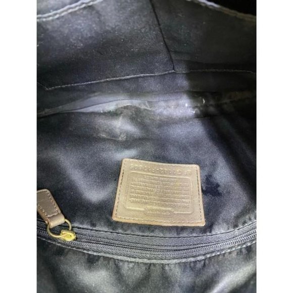 coach medium w adjustable strap gold leather cross - Picture 8 of 8